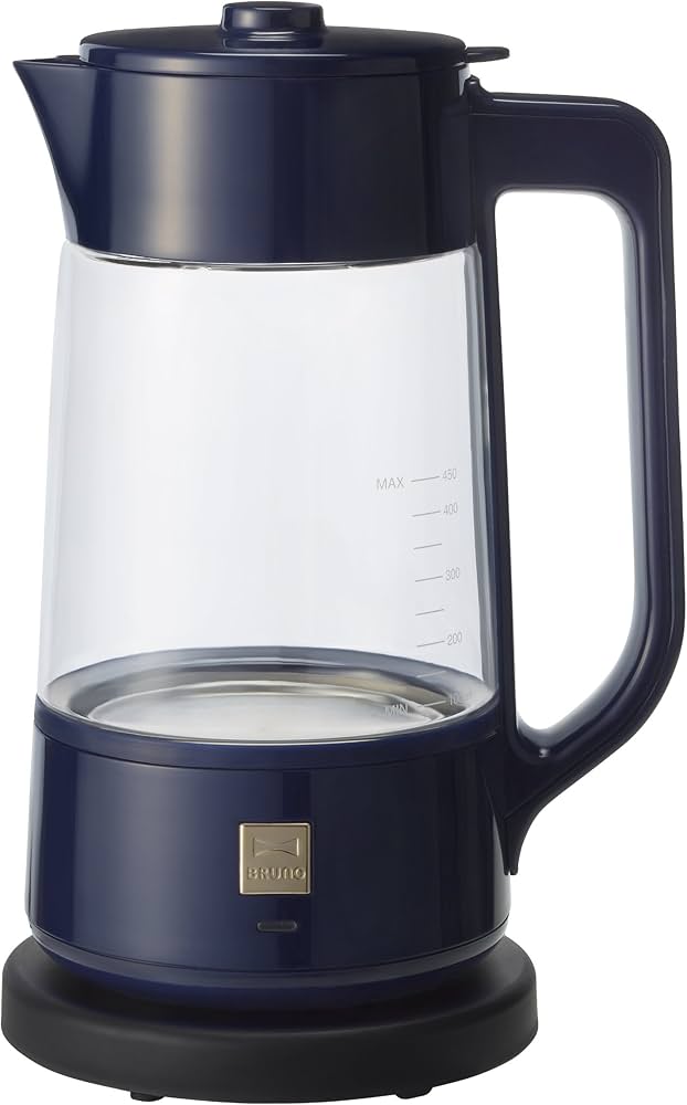 Amazon | BRUNO シンプルな卓上ケトル。 コンパクトケトル ネイビー