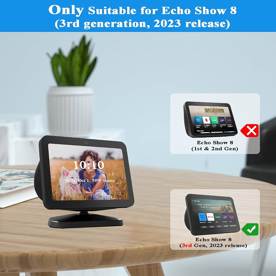 Amazon.com: Adjustable Stand for All-new Echo Show 8 (3rd Gen
