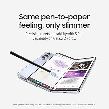 Amazon.com: SAMSUNG Galaxy Z Fold5 AI Phone, 512GB Unlocked