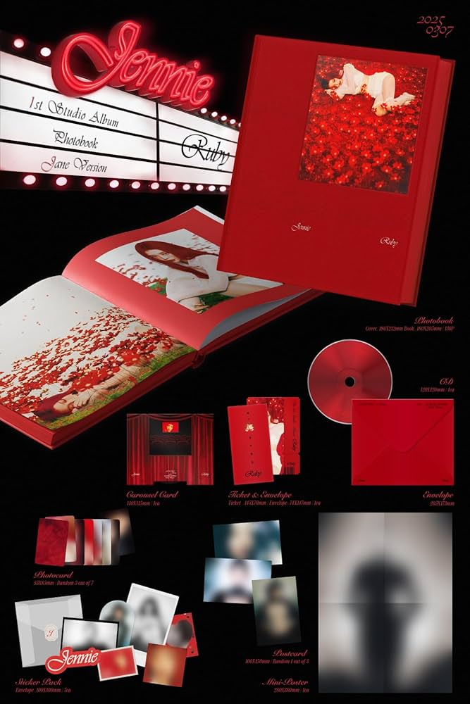 Amazon.co.jp: BLACK'PINK JENNIE Ruby 1st Studio Album with