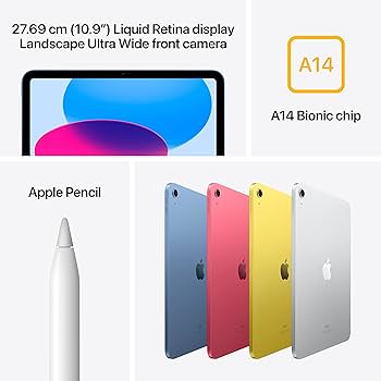 Apple iPad (10th Generation): with A14 Bionic chip, 27.69 cm (10.9