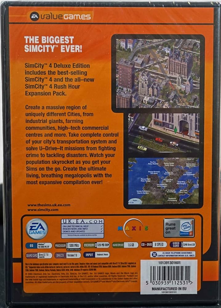 Amazon.com: Simcity 4 Deluxe Edition PC : Video Games