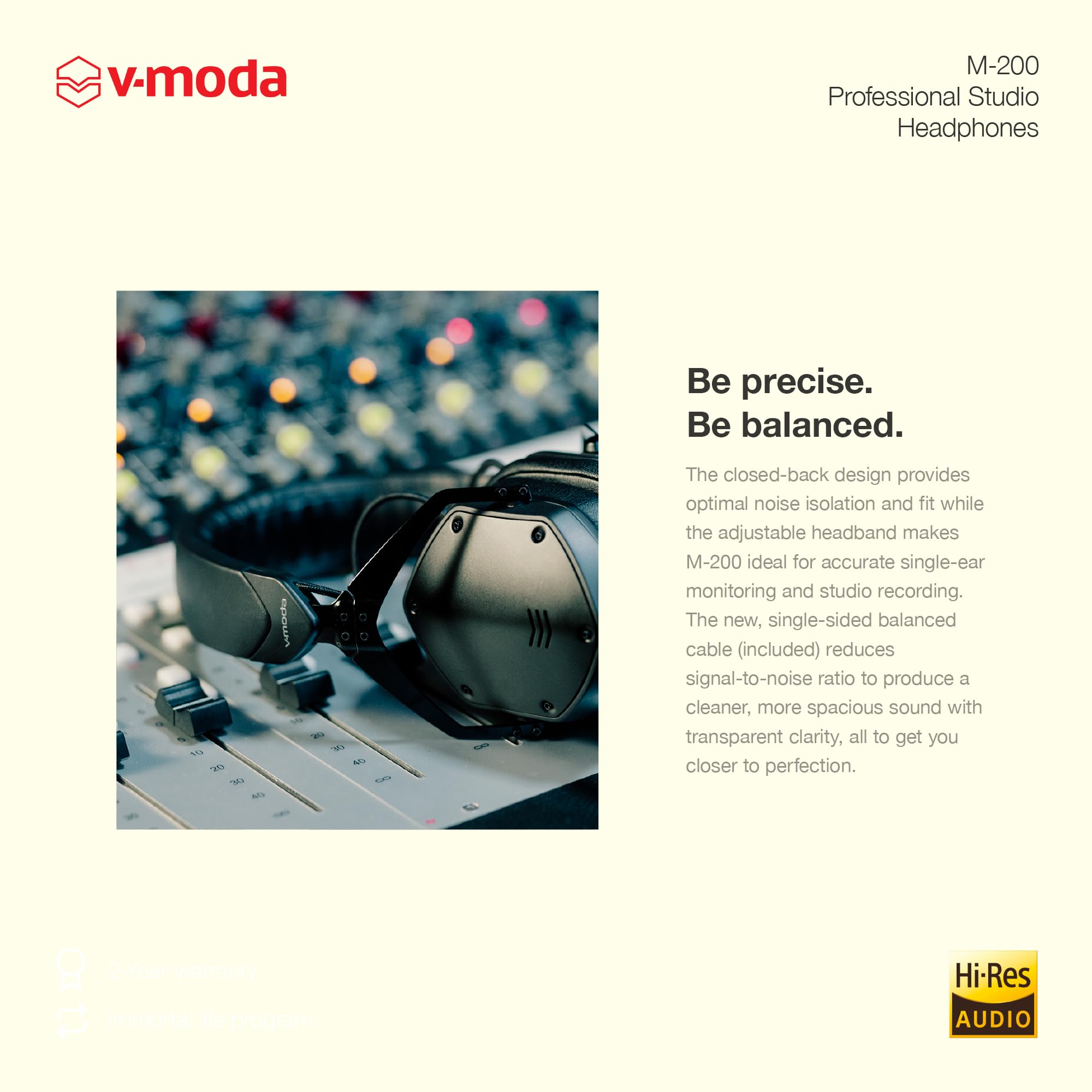 Amazon.co.jp: V-MODA M-200 M200-BK オーバーイヤー スタジオモニター