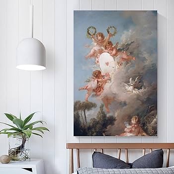 Amazon.co.jp: Francois Boucher 天使の詳細 愛の対象 絵画 フランソワ