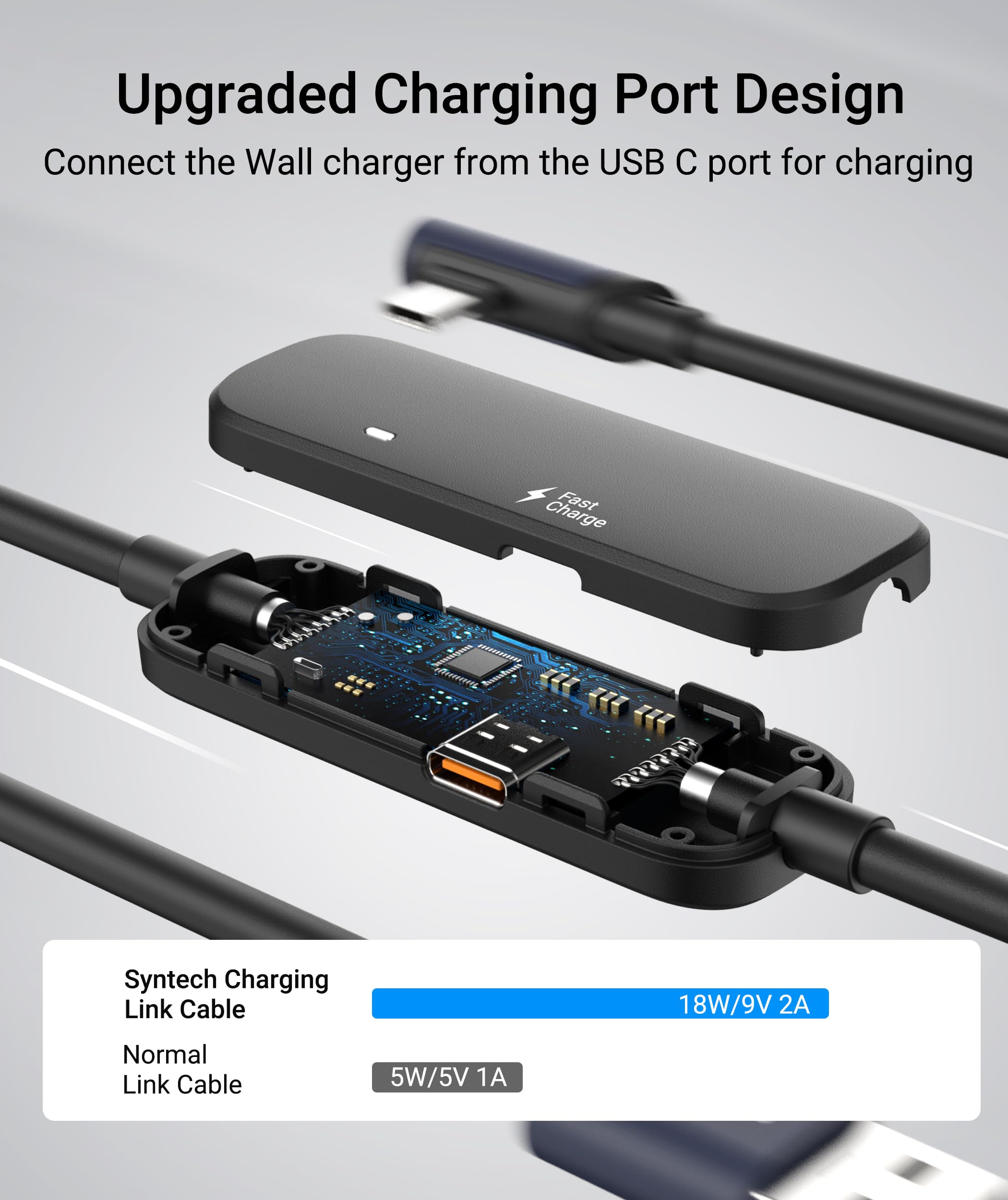 Amazon.co.jp: Syntech リンクケーブル 5M 充電付き、Meta Quest 3S