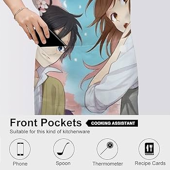 Amazon｜ホリミヤ エプロン レディース メンズ アニメエプロン 前掛け