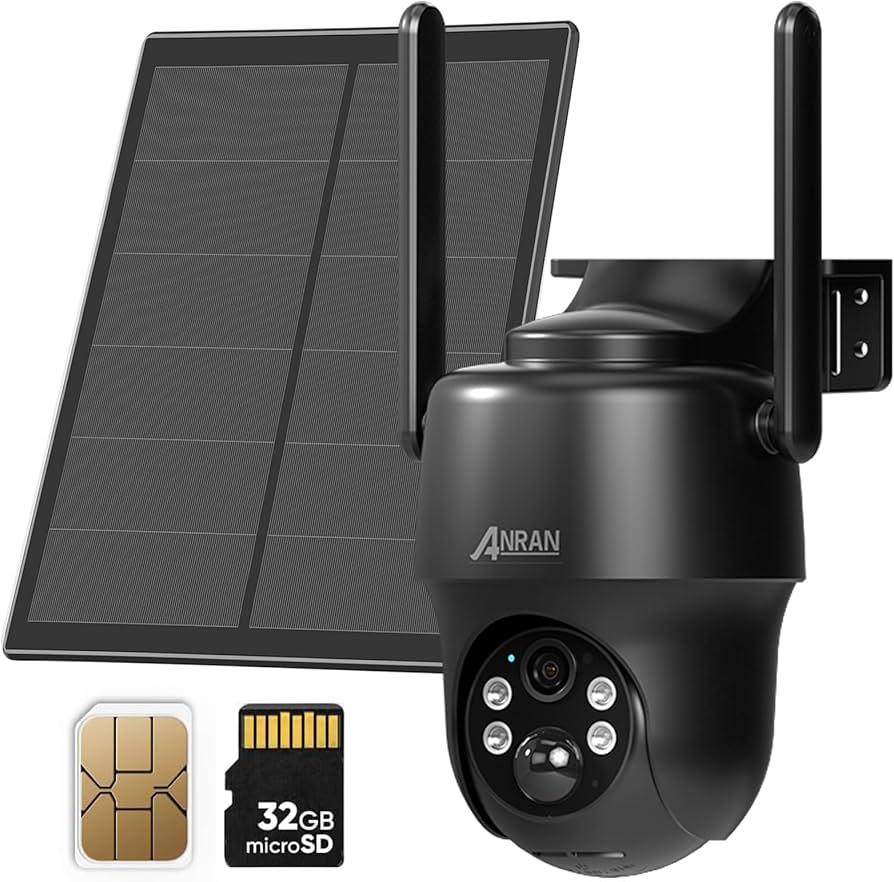 Amazon.com : ANRAN 4G LTE Cellular Solar Security Camera Wireless