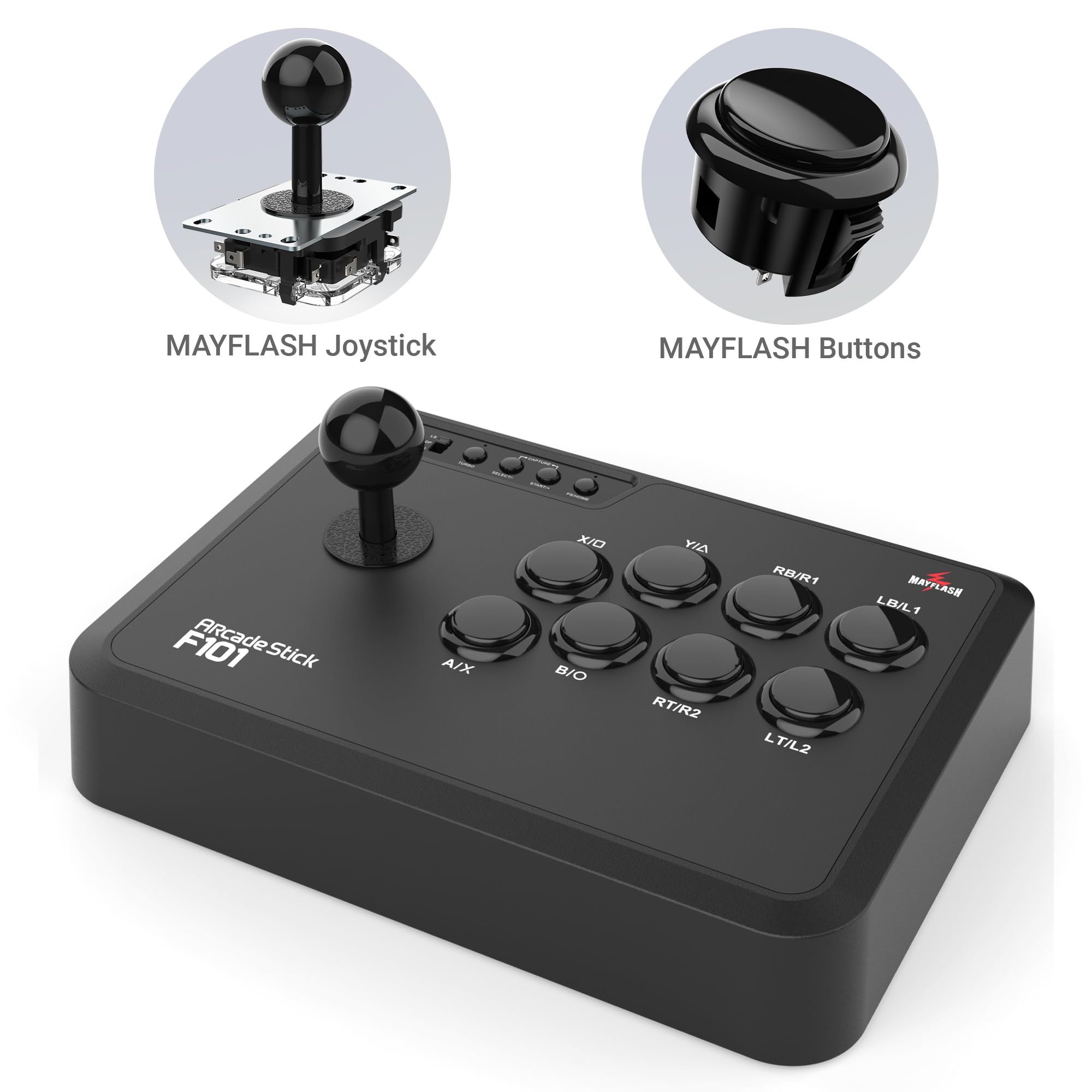 Amazon | Mayflash アーケードスティック F101 NEOGEO mini/ PS3/PC