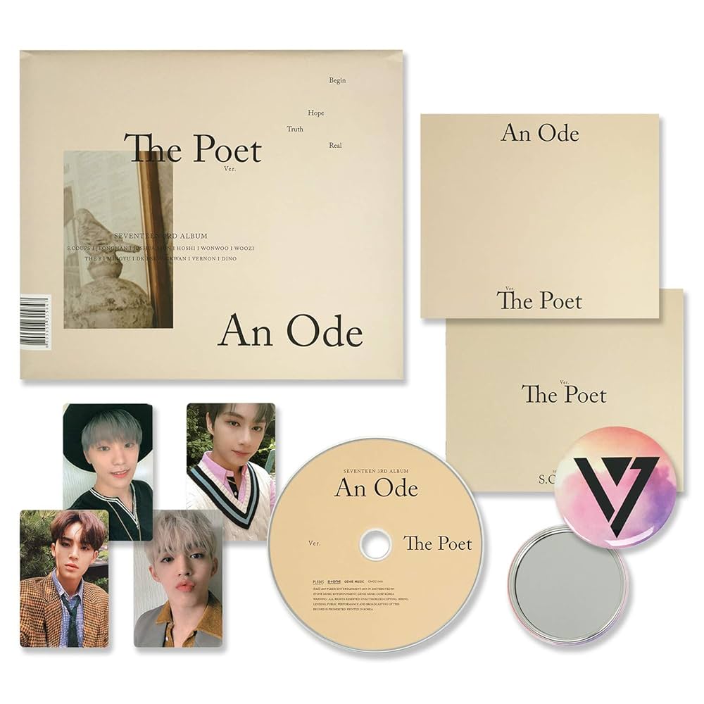 SEVENTEEN 3rd Album - AN ODE [ The Poet ver. ] CD + Photobook +