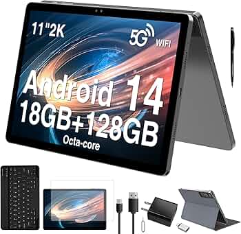 Amazon.com : 2026 Latest 11 inch Android Tablet, 18GB RAM 128GB