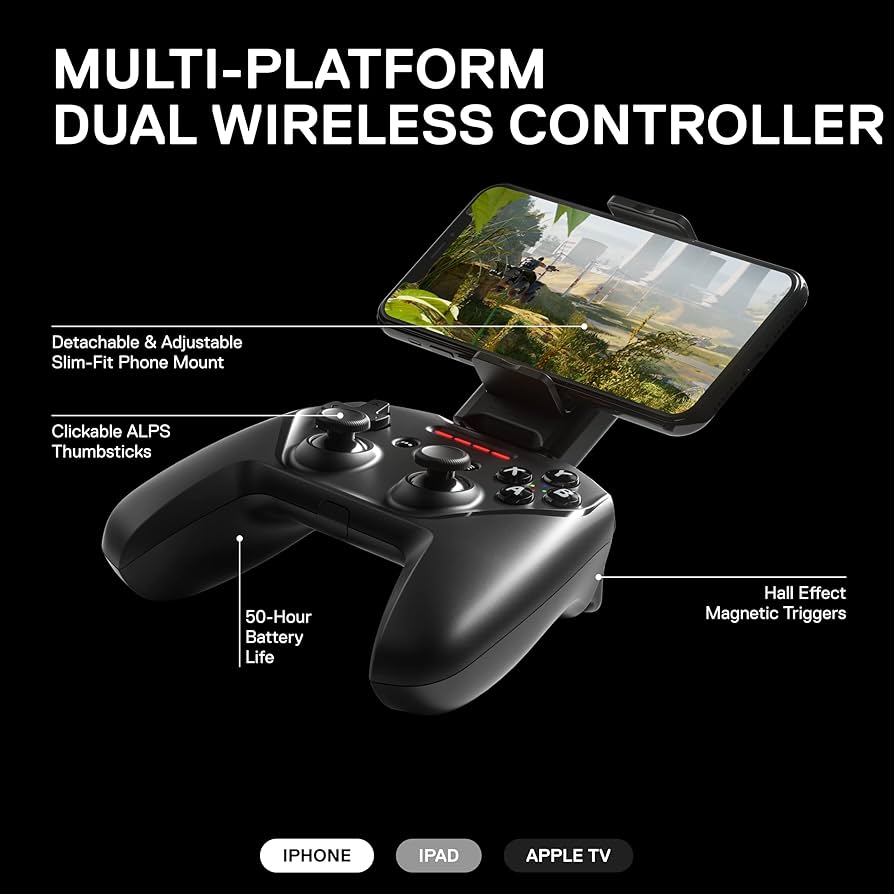 Amazon.com: SteelSeries Nimbus+ Bluetooth Mobile Gaming Controller