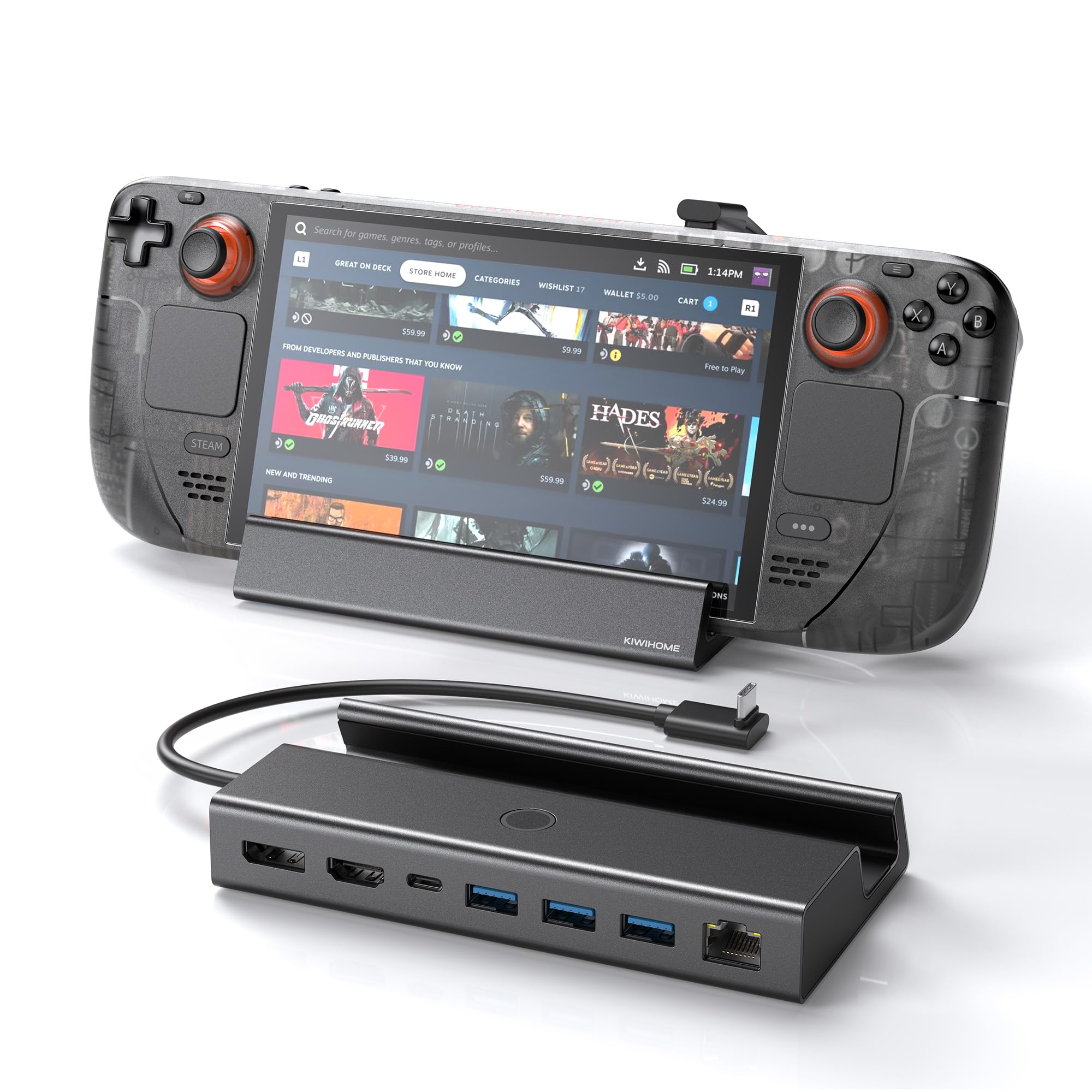 Amazon.co.jp: KIWIHOME Steam deck用 ドッキングステーション 7-in-1