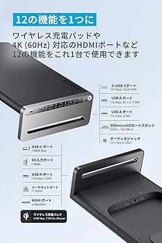Amazon.co.jp: Anker 675 USB-C ドッキングステーション (12-in-1