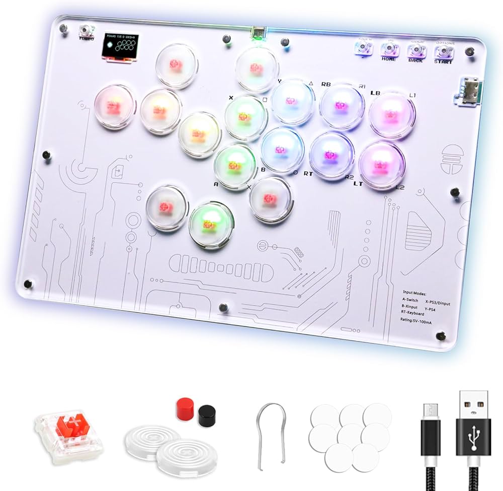 Amazon.co.jp: 【プロも愛用！】アケコン レバーレス コントローラー