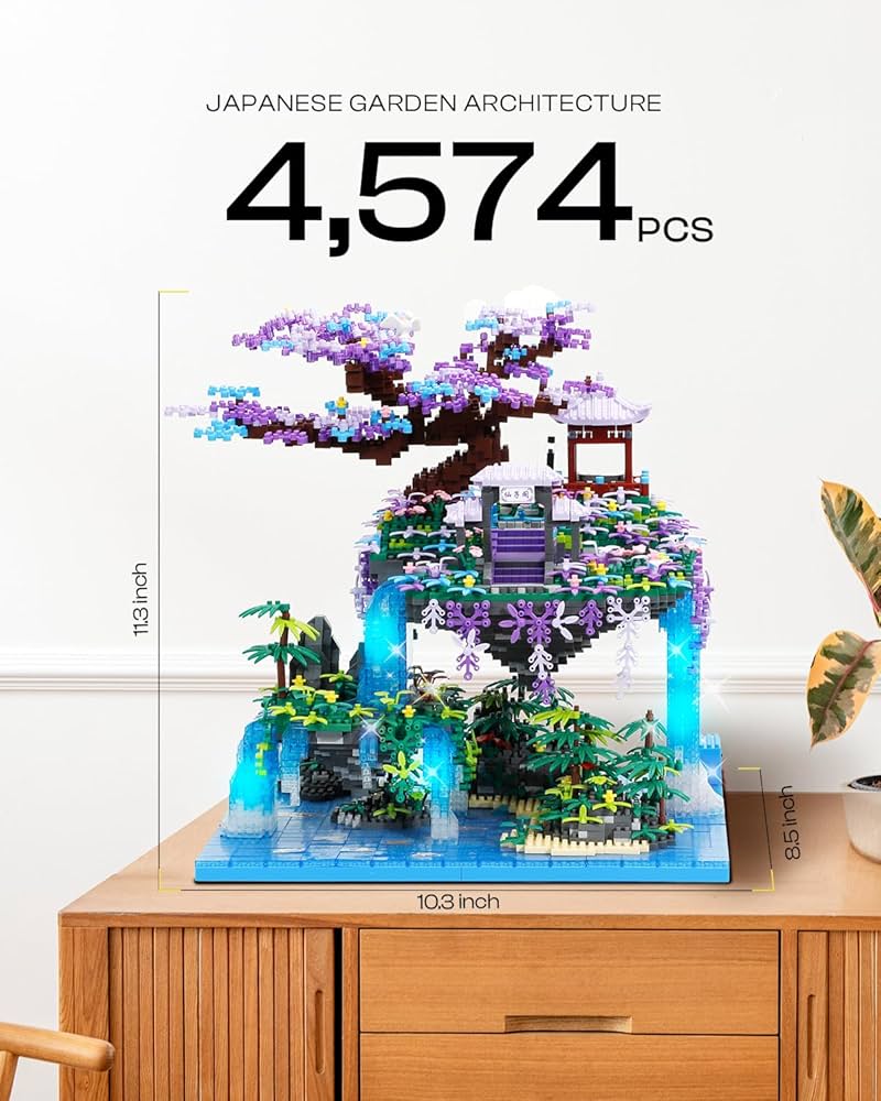 Amazon.com: Kimiangel Cherry Blossom Bonsai Tree Set with Lights