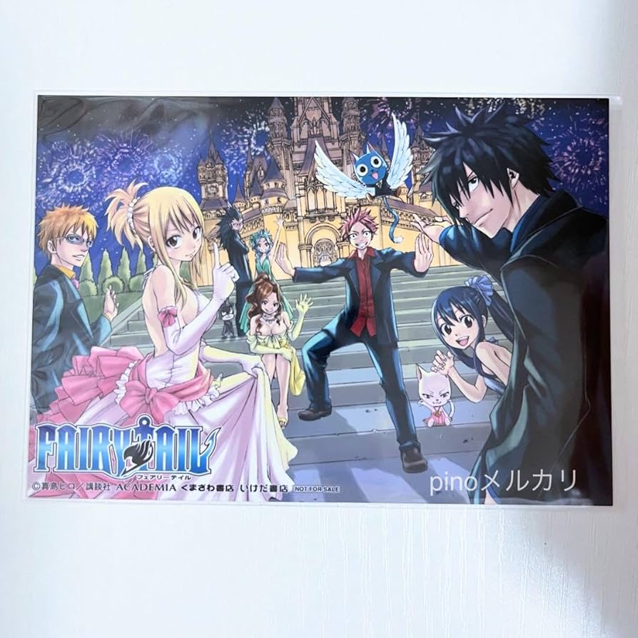 Amazon.co.jp: フェアリーテイル ブロマイド ナツ ルーシィ グレイ