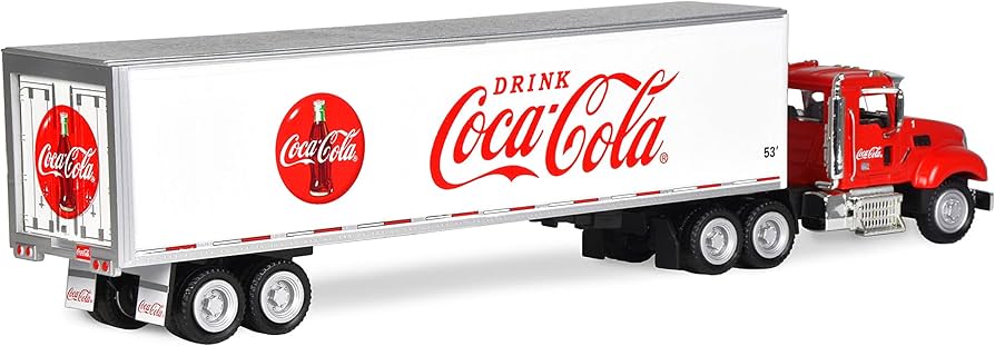 Amazon.com: Coca-Cola 1/50 53' Coca-Cola Tractor and Trailer