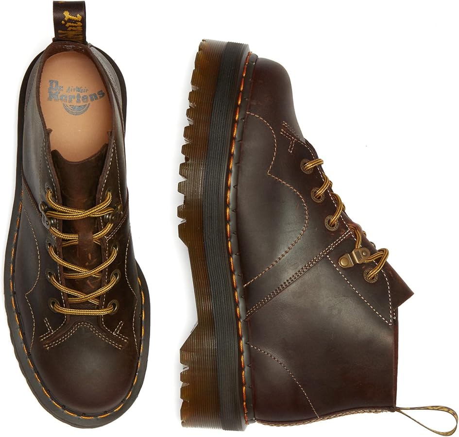 Amazon.com | Dr. Martens Unisex Church Quad Archive Dark Brown