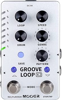 Amazon.com: MOOER Groove Looper Pedal Drum Machine Stereo Guitar