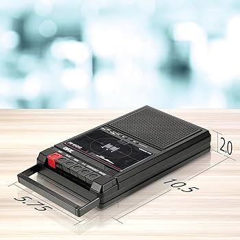Amazon.com: QFX RETRO-39 Portable Shoebox Cassette Tape Recorder