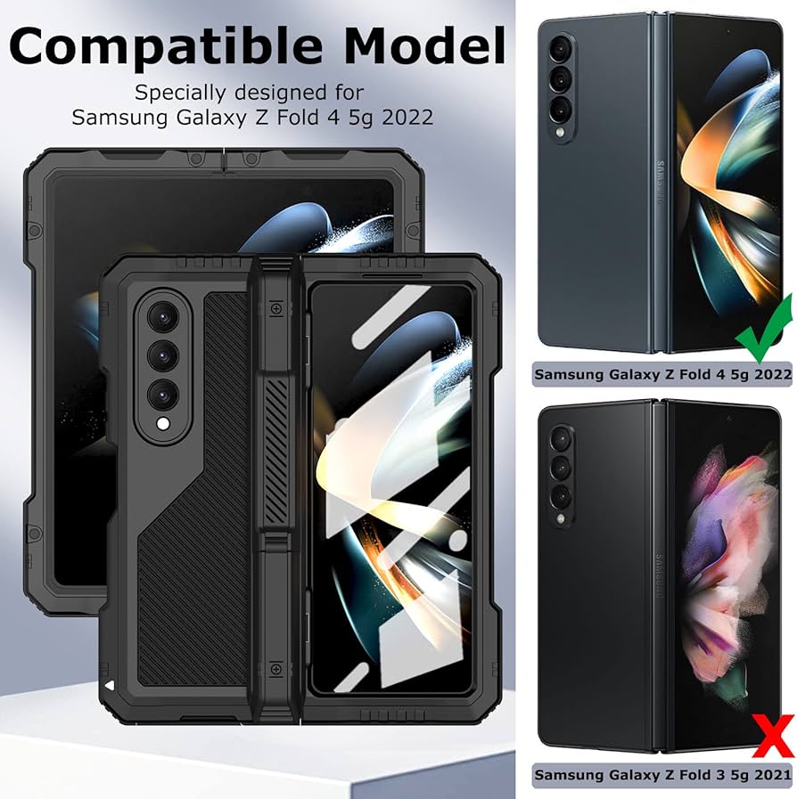 Amazon.co.jp: YQODSZ Samsung Galaxy Z Fold 4 メタルケース S