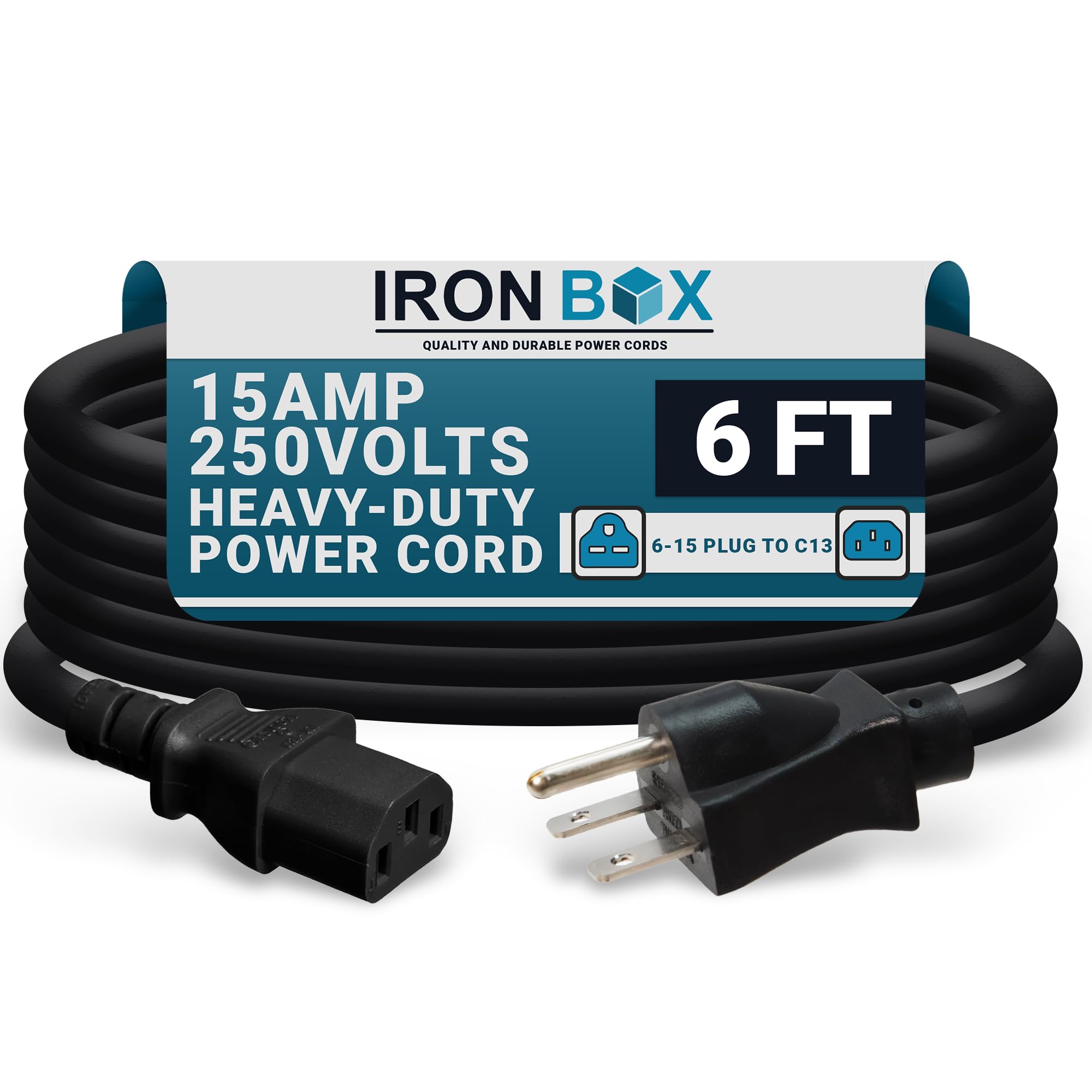 Amazon | IronBox Electric NEMA 6-15プラグからC13コネクタ電源コード