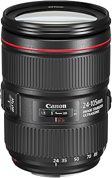 Amazon.com : Canon EF 24–105mm f/4L is II USM Lens, Black
