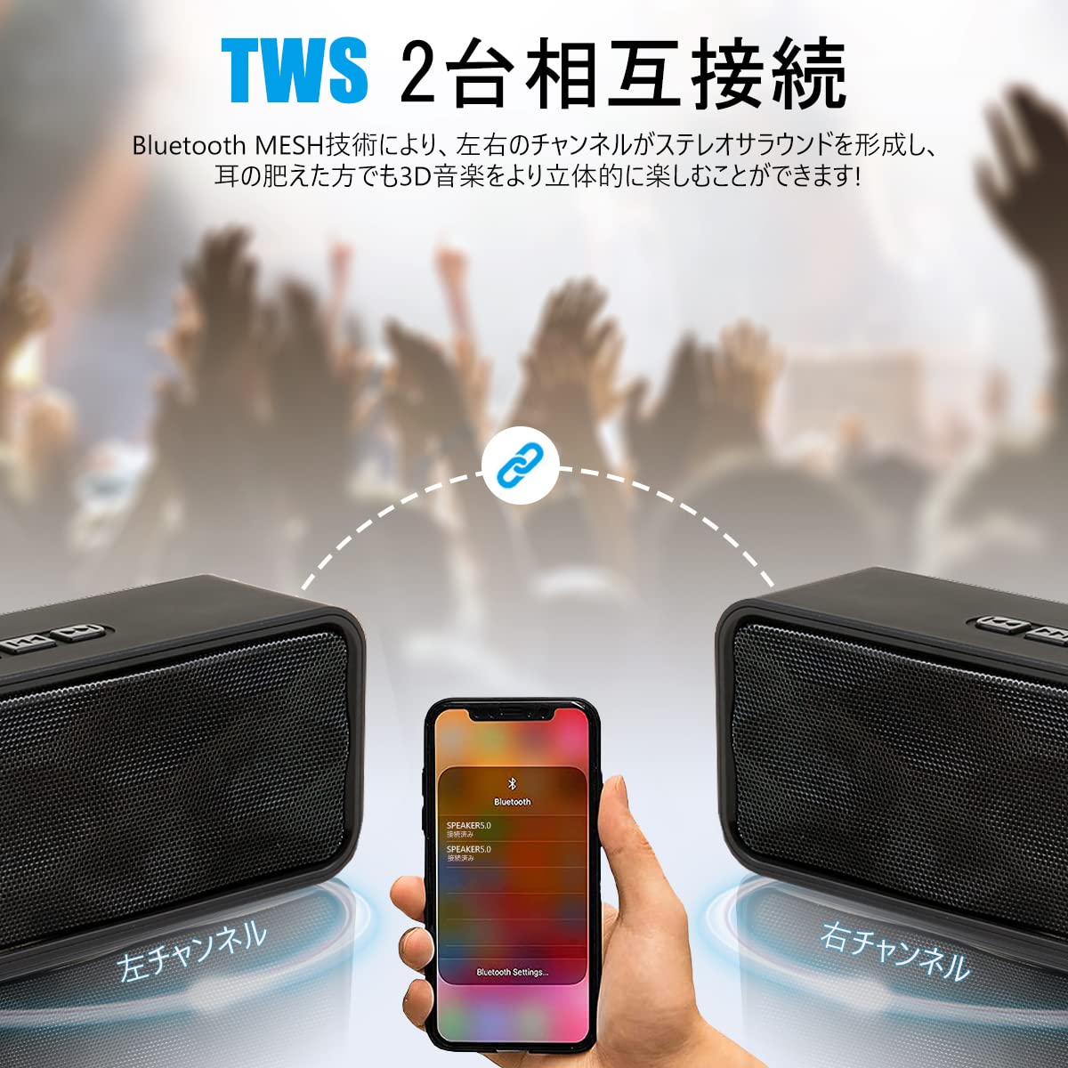 Amazon.co.jp: 【Uandear2023年第2世代】 Bluetooth スピーカー