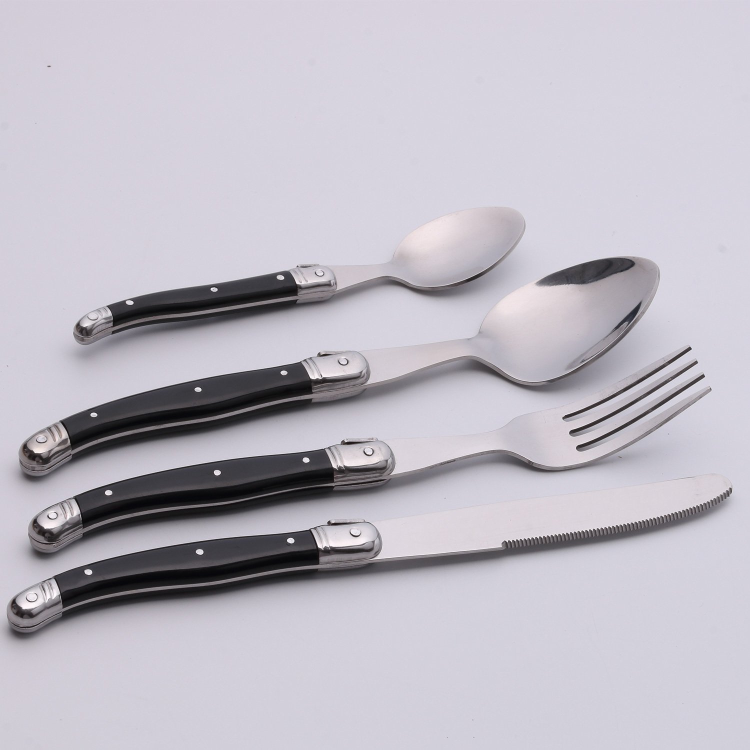 Amazon | Laguiole By FlyingColors ステンレス製食器 (34-ブラック