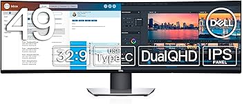 Amazon.co.jp: Dell U4919DW 49インチ 曲面 大型モニター ディスプレイ