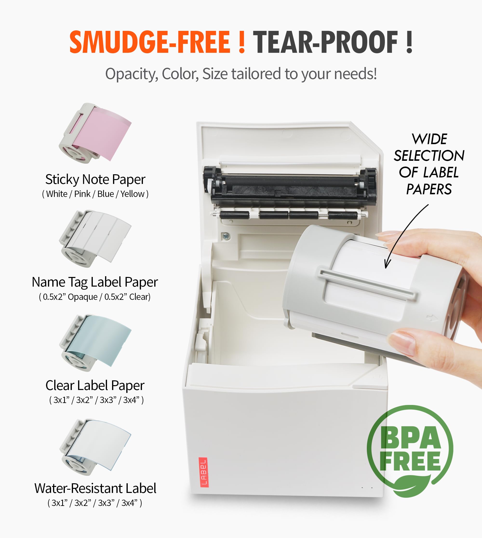 MANGOSLAB Nemonic Label - Label Printer & Sticky Notes Printer