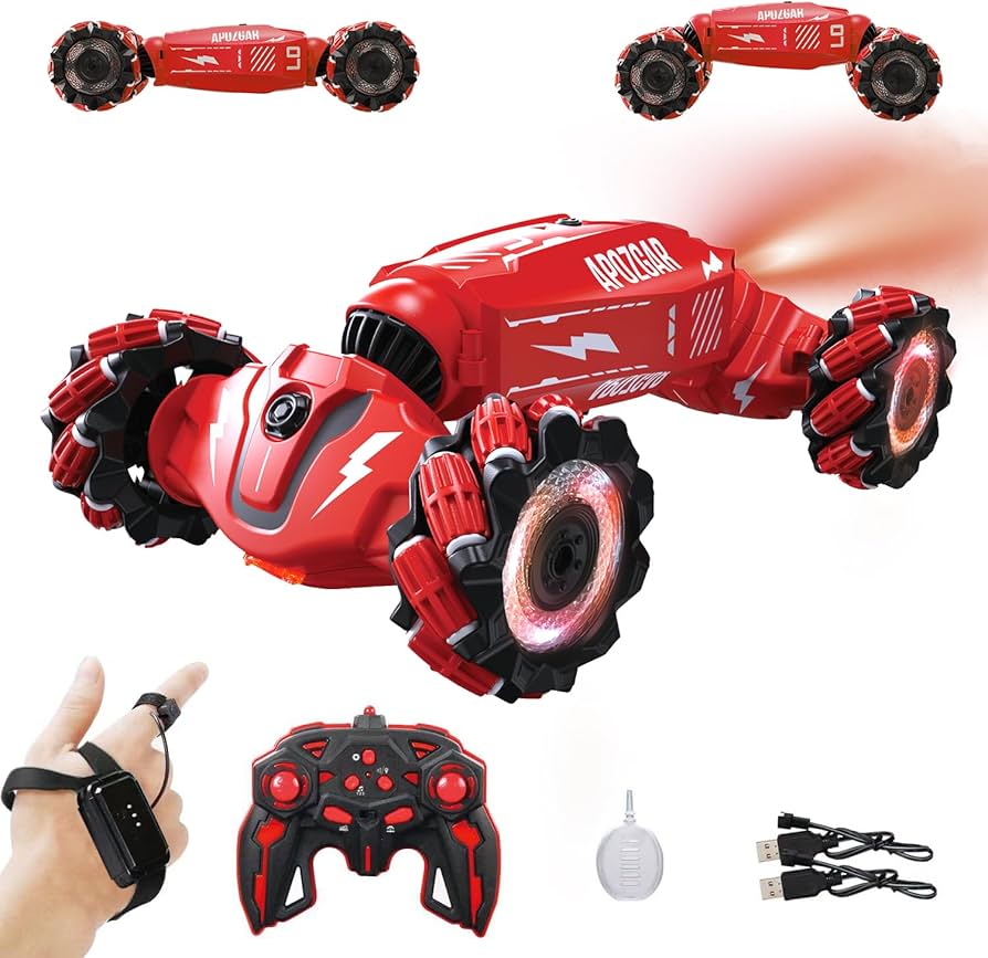 Amazon.com: LOOZIX Upgraded Hand Gesture Sensing RC Stunt Car with
