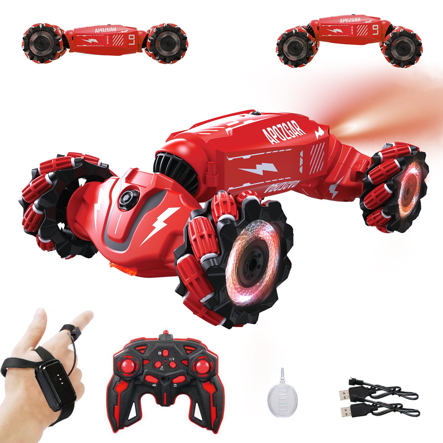 Amazon.com: LOOZIX Upgraded Hand Gesture Sensing RC Stunt Car with