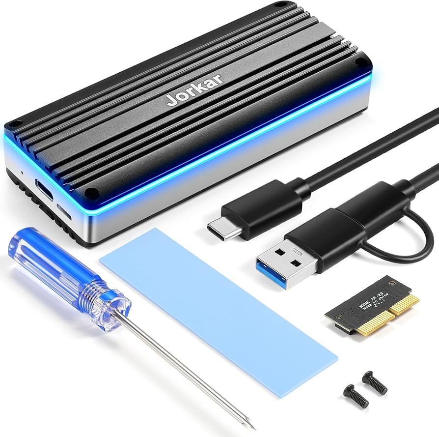 Amazon.co.jp: Jorkar 外付けSSDエンクロージャ USB-C 3.2 12+16ピン