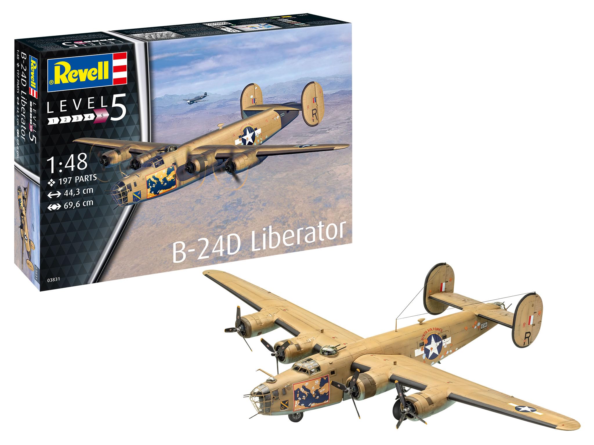 Amazon | ドイツレベル(Revell) 1/48 アメリカ軍 B-24Dリベレーター