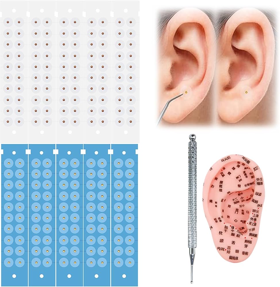 Amazon | 耳ツボシール 透明 耳つぼシール 100粒 耳ツボジュエリー