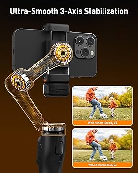 Amazon.com: hohem iSteady V3 Gimbal Stabilizer for iPhone, 3-Axis