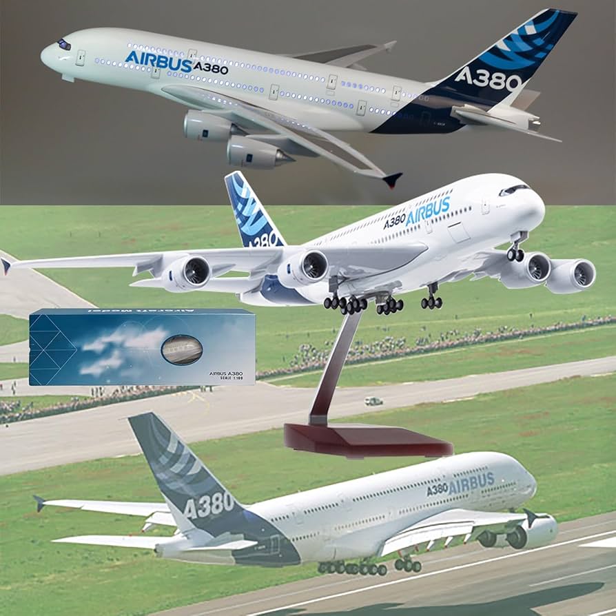Amazon.co.jp: 18.1インチ 1:160 スケール モデル飛行機 エアバス A380