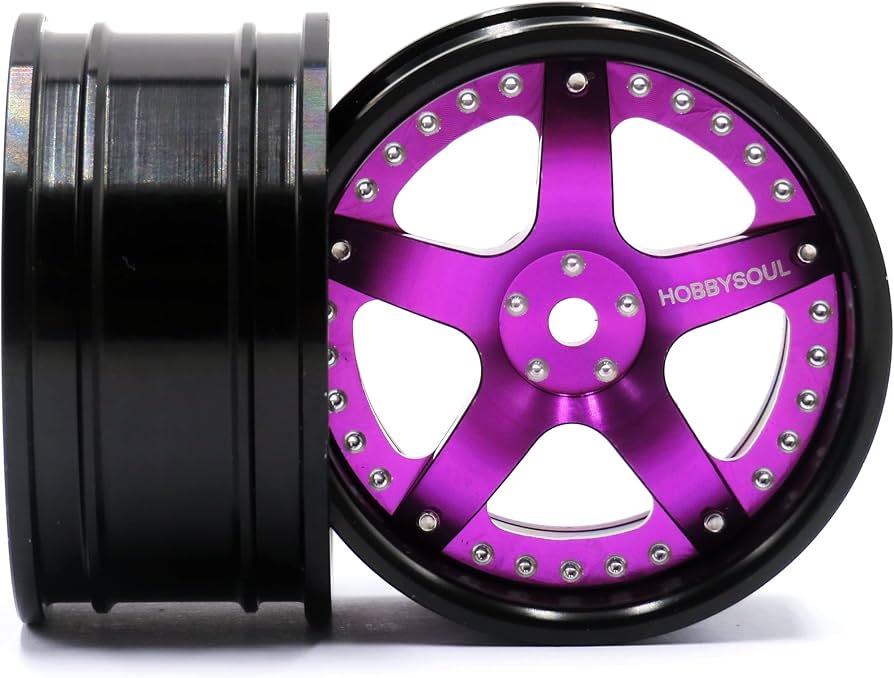 Amazon | 4個 RC 1/10 アルミホイールリム 六角 12mm 調節可能な