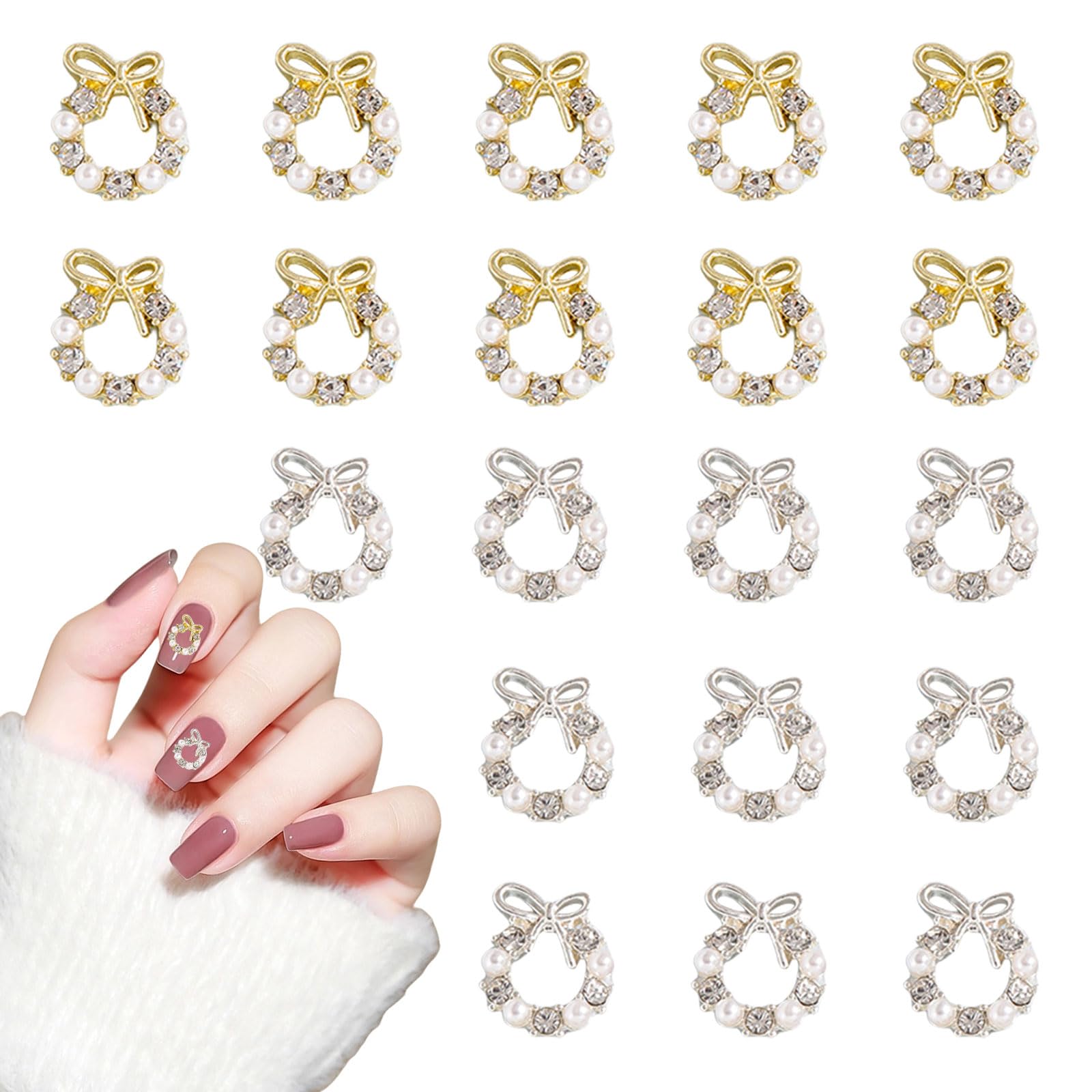 Amazon.co.jp: クリスマス ネイルパーツ 20個セット 3D 立体 合金