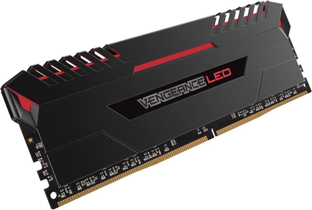 Amazon | CORSAIR Vengeance Red LED DDR4 2666Mhz 64GB (16GBx4
