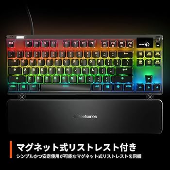 Amazon.co.jp: SteelSeries ゲーミングキーボード テンキーレス 有線