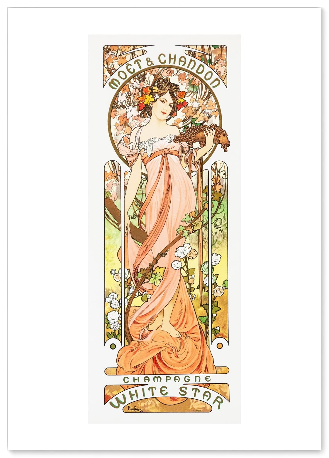 Amazon.co.jp: ポスター アルフォンス ミュシャ (モエ エ シャンドン