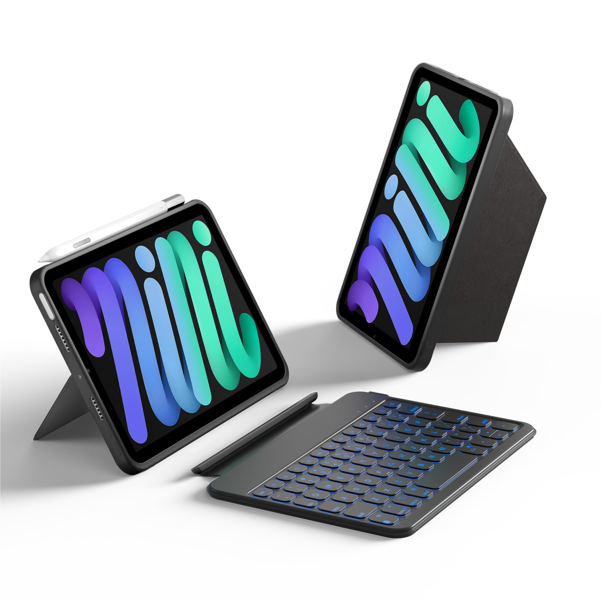 Amazon.co.jp: 対応iPad mini 7/6 キーボード、取り外し可能な