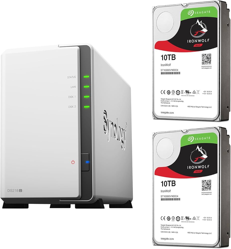 Amazon.co.jp: 【NAS HDDセット】Synology DS218j & Seagate HDD [2