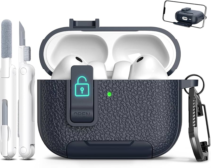 Amazon | MHYALUDO AirPods Pro 第3世代対応ケース（ロック機構付き