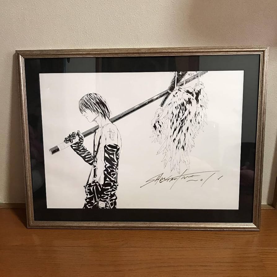 Amazon.co.jp: 田島昭宇 複製原画 プラネタリウムの天使羽根の少年複製