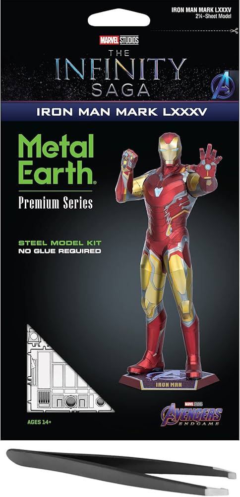 Amazon.com: Metal Earth Premium Series Marvel Iron Man Mark LXXXV