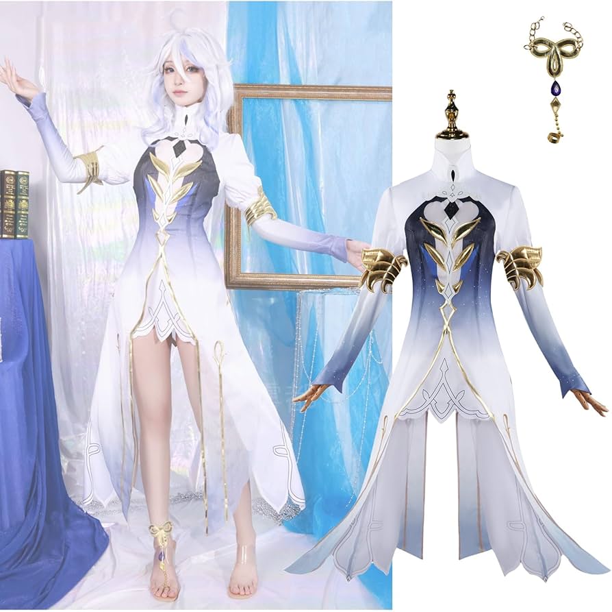 Amazon.co.jp: 原神 フォカロルス 水神 コスプレ 衣装 アクセサリー