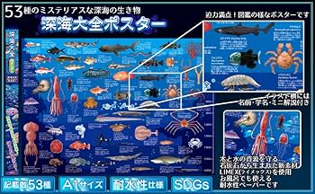 Amazon.co.jp: The Access Poster Deep Sea Encyclopedia A1 Animal